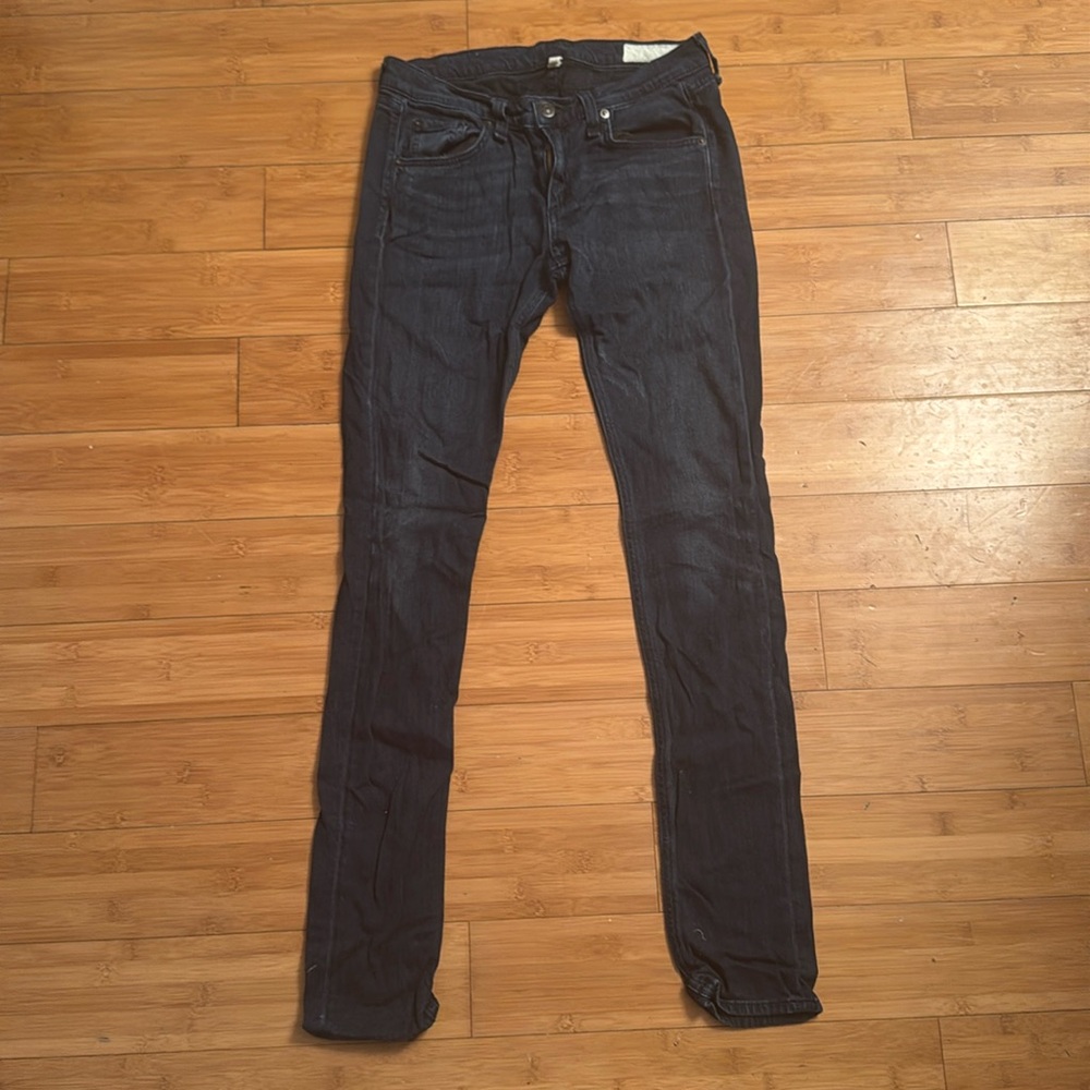 Rag & Bone Mid Rise Skinny Dark Blue Jeans Size 26